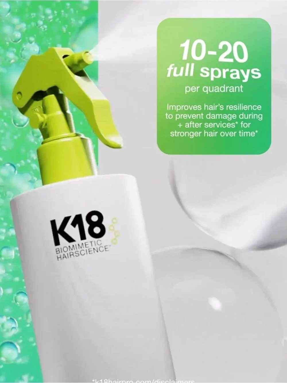 K18 Professional Leave-In Molecular Repair Hair Mist - 300 ml.